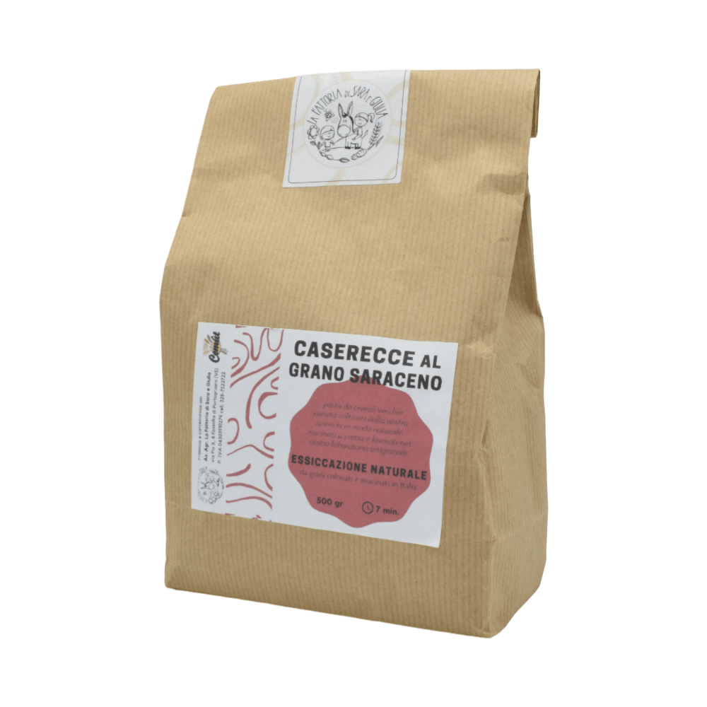Pasta Casarecce al Grano Saraceno - La Fattoria di Sara e Giulia