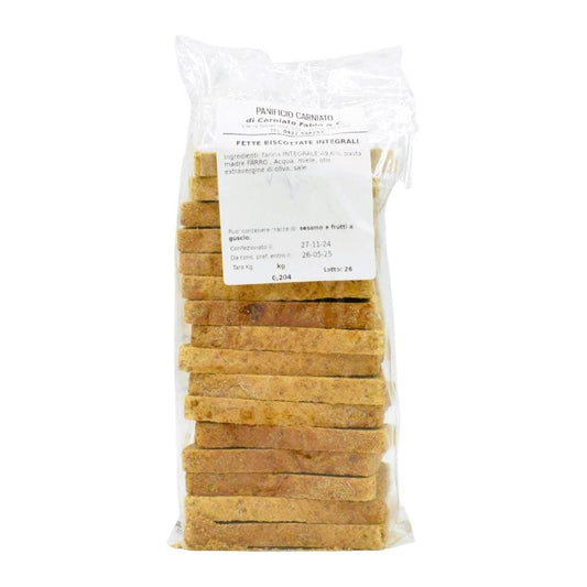 Fette biscottate integrali - Panificio Carniato