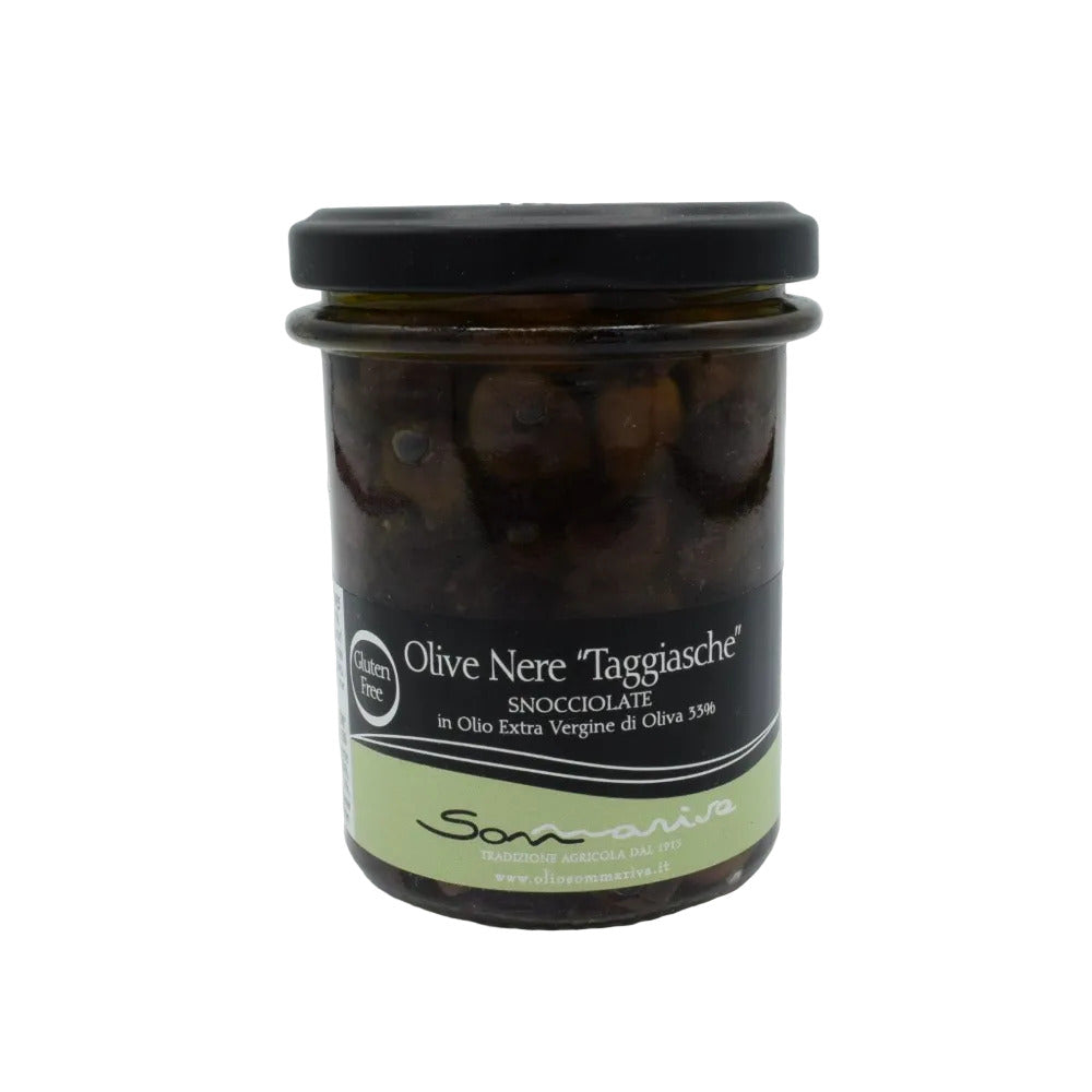 Olive taggiasche snocciolate in olio evo Sommariva 180g