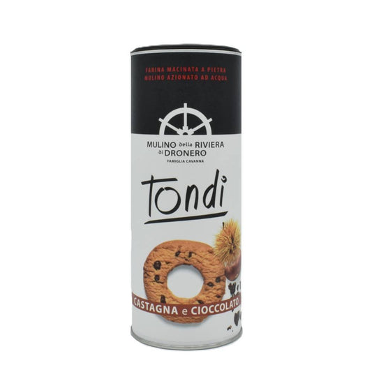 Biscotti Tondi castagna e cioccolato Cavanna