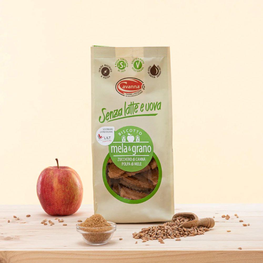 Biscotti Vegani Mela e Grano Cavanna
