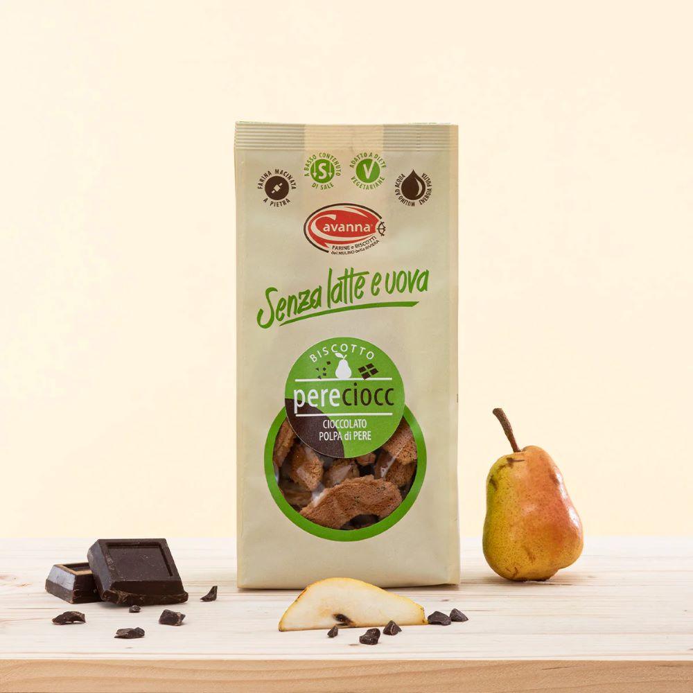 Biscotti vegani pere e cioccolato Cavanna