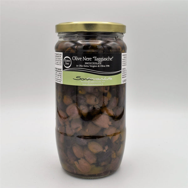 Olive taggiasche snocciolate in olio evo Sommariva